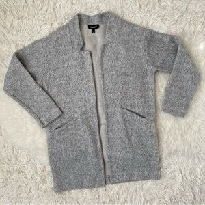 Express Women’s Open Front Gray Coat, size M